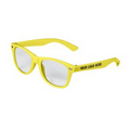 Yellow Kids Size Retro Clear Lenses Sunglasses